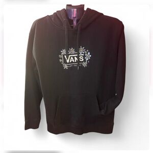 Vans Black Floral Hoodie for Men